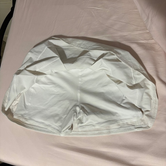 Lululemon White Pace Rival Skirt - Picture 7 of 12